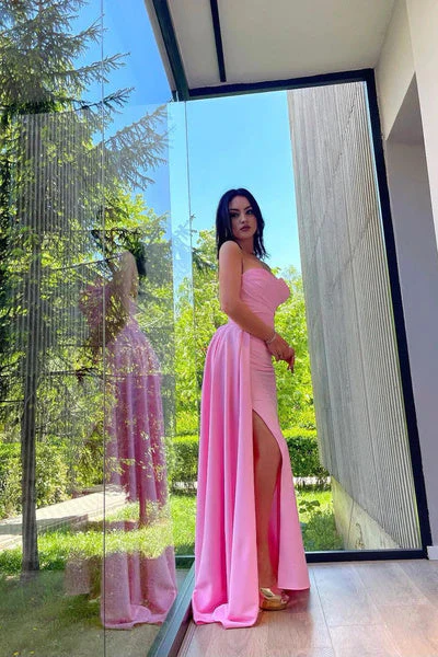 elegant mermaid sweetheart pink prom dresses long formal evening dress dm1965 elegant mermaid sweetheart pink prom dresses long formal evening dress dm1965