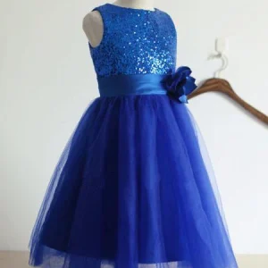 import placeholder for royal blue a line jewel sleeveless tulle 160221061