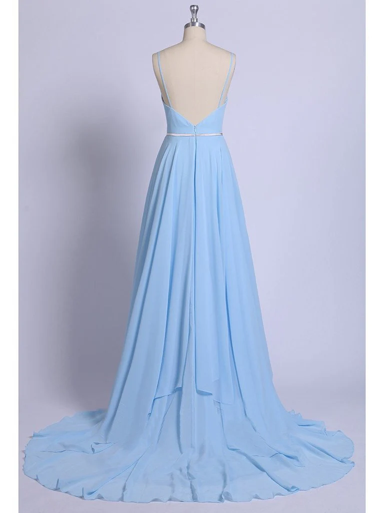 sexy split sky blue beach simple wedding dresses chiffon long prom dress dmi21 sexy split sky blue beach simple wedding dresses chiffon long prom dress dmi21