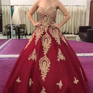 import placeholder for gold lace appliques sweetheart ball gown 160220126
