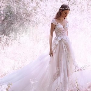 import placeholder for princess ivory cap sleeve tulle long che 160220096