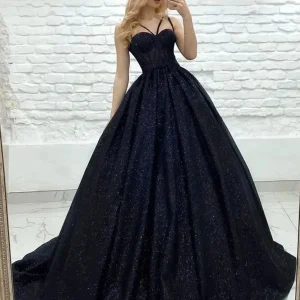 Evening Dresses import placeholder for sparkly a line black long prom dresses f 160218775