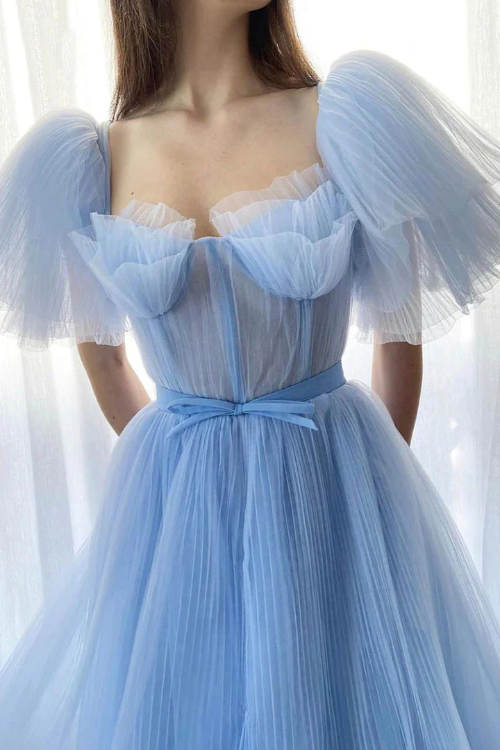 fashionable a line sweetheart tulle prom dresses, formal evening dress dmp326 fashionable a line sweetheart tulle prom dresses, formal evening dress dmp326