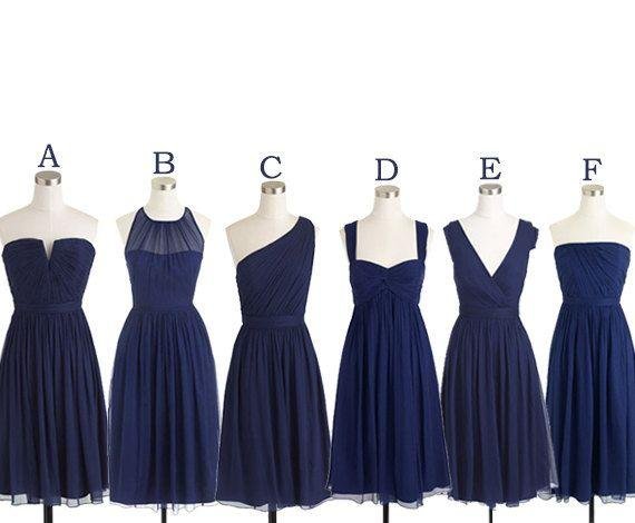 simple cheap short navy blue chiffon sleeveless bridesmaid dress dm440 simple cheap short navy blue chiffon sleeveless bridesmaid dress dm440