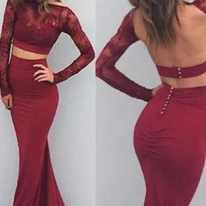 Prom Dresses import placeholder for two pieces backless sexy long prom dress 160219482