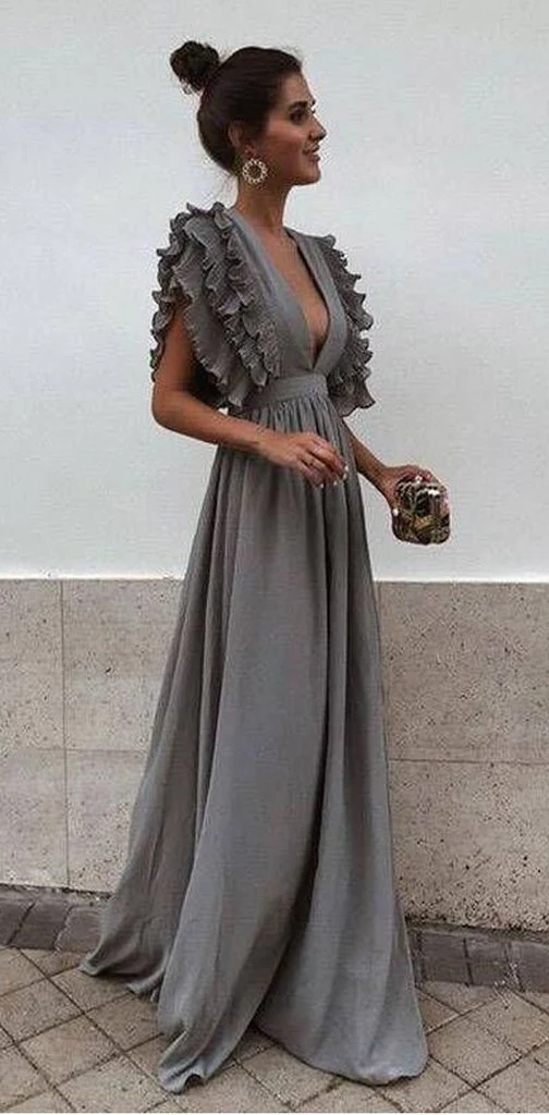 boho colorful v neck a line cheap bridesmaid dress, long modest dresses dmh12 boho colorful v neck a line cheap bridesmaid dress, long modest dresses dmh12