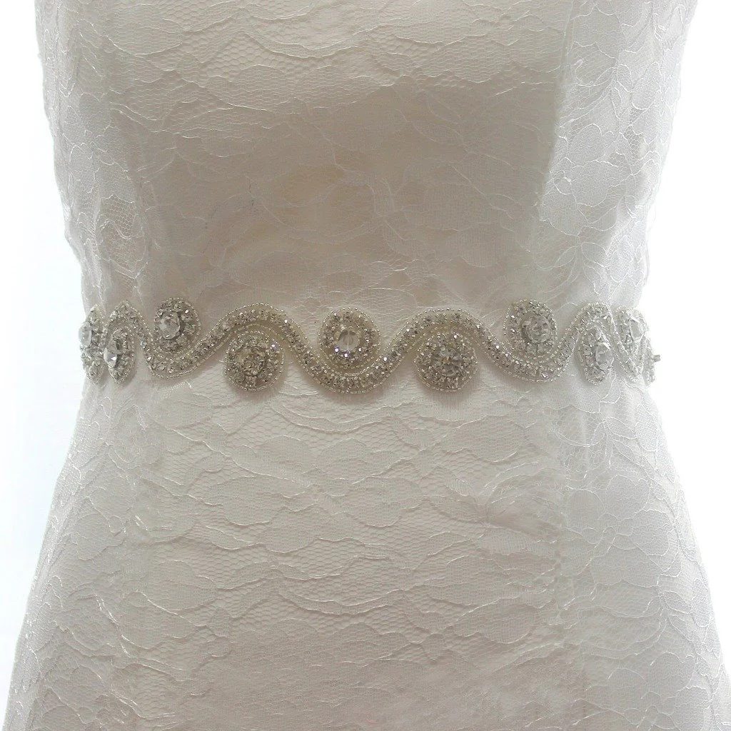 fashion wave rhinestones wedding belt beaded bridal sashes bs5 fashion wave rhinestones wedding belt beaded bridal sashes bs5