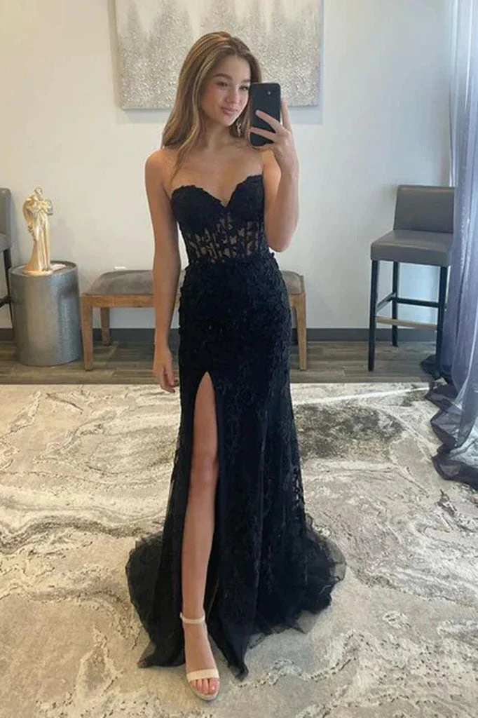 import placeholder for strapless mermaid black lace long prom d 160218806 import placeholder for strapless mermaid black lace long prom d 160218806
