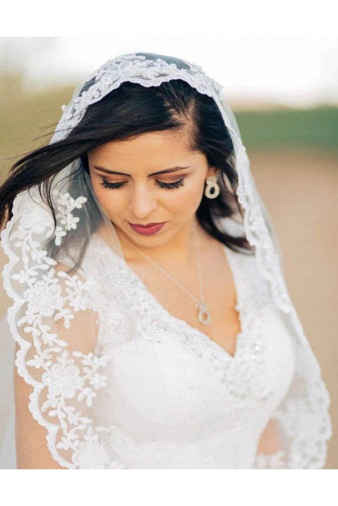 3 meters long tulle wedding veil lace applique edge wv8 3 meters long tulle wedding veil lace applique edge wv8