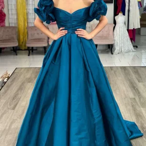 Evening Dresses import placeholder for yellow off the shoulder ruffles a line p 160218768