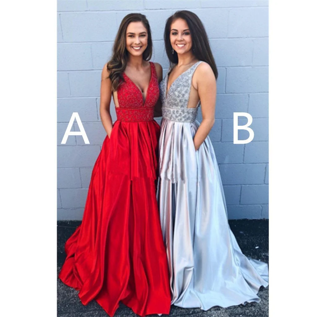 cheap a line deep v neck beading backless long prom dress with pockets dmg42 cheap a line deep v neck beading backless long prom dress with pockets dmg42