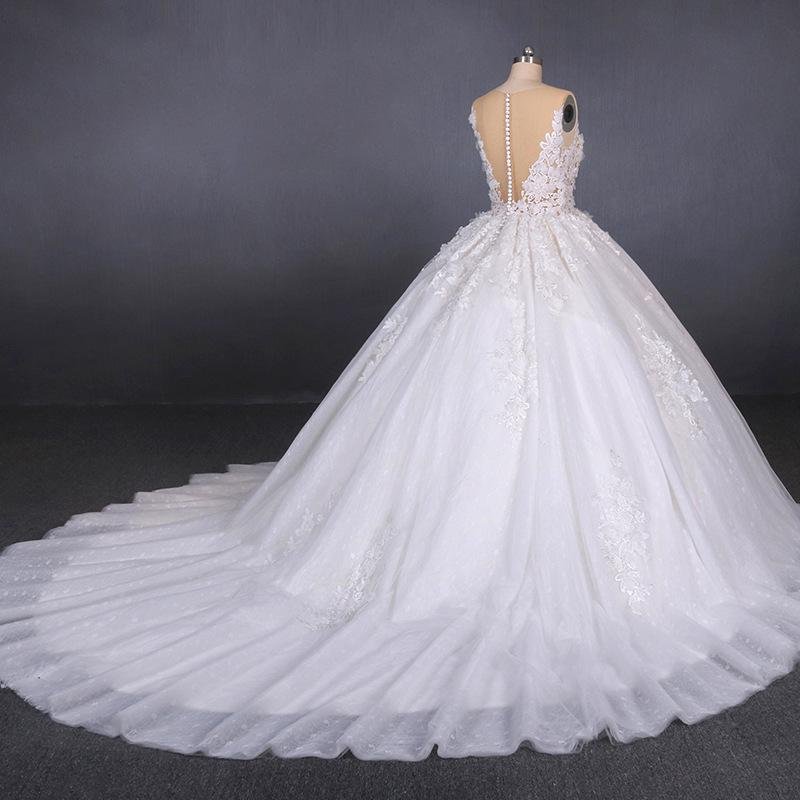 white appliques tulle ball gown princess wedding dress, bridal gown dmq31 white appliques tulle ball gown princess wedding dress, bridal gown dmq31