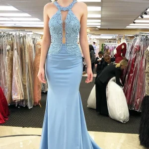 import placeholder for mermaid sky blue prom dresses with lace 160218862