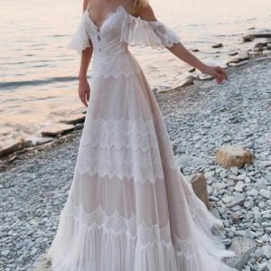 Wedding Dresses import placeholder for spaghetti straps cold shouldmr ivory tul 160220199