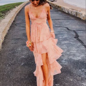 Evening Dresses import placeholder for simple a line pink spaghetti straps v ne 160219671