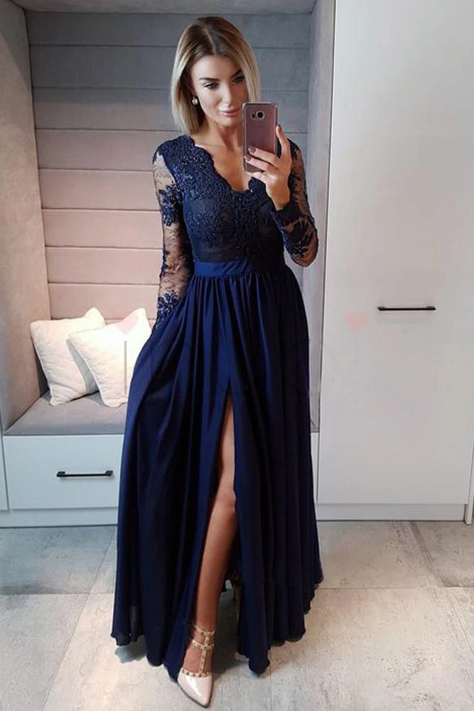 burgundy long sleeves v neck lace top a line long prom dresses dm838 burgundy long sleeves v neck lace top a line long prom dresses dm838