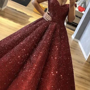 import placeholder for burgundy off the shouldmr sequined ball 160219916