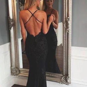 Prom Dresses import placeholder for black backless lace sexy mermaid beautif 160218534