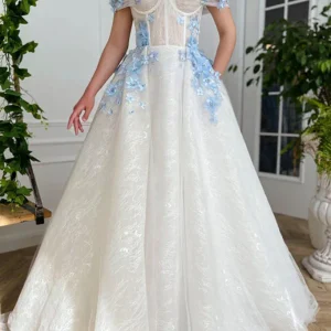 import placeholder for off shoulder white long prom dresses wit 160218931