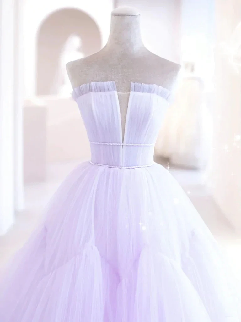 a line tulle strapless long prom dresses, princess formal evening dresses dmp341 a line tulle strapless long prom dresses, princess formal evening dresses dmp341