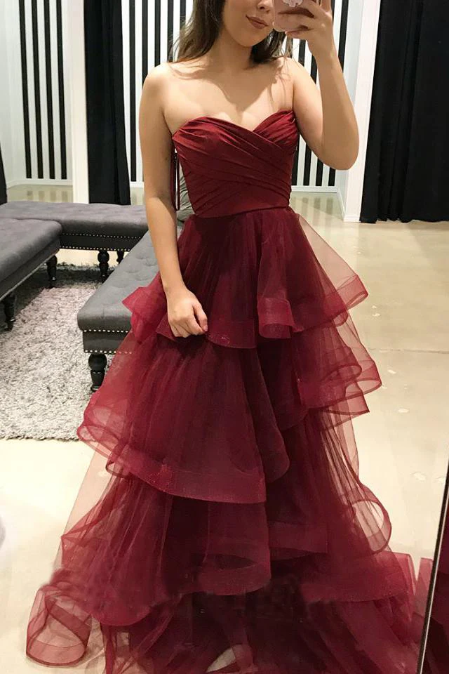 import placeholder for burgundy sweetheart puffy pleated ruffle 160219992 import placeholder for burgundy sweetheart puffy pleated ruffle 160219992
