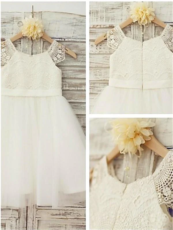 princess ivory a line scoop sleeveless floor length lace flower girl dresses dm714 princess ivory a line scoop sleeveless floor length lace flower girl dresses dm714