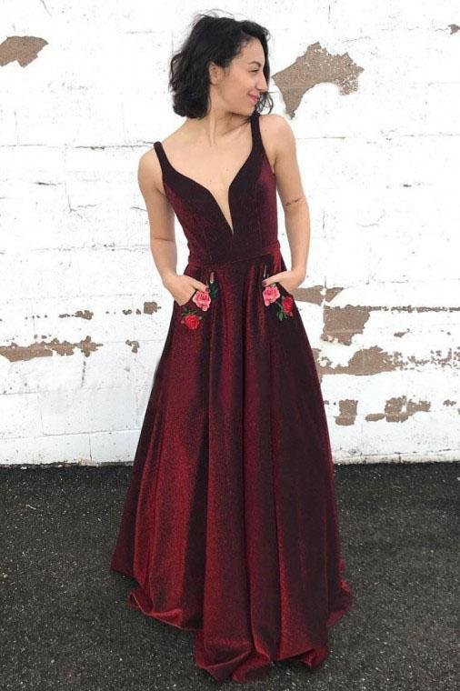 import placeholder for a line v neck long burgundy prom dress w 160219845 import placeholder for a line v neck long burgundy prom dress w 160219845