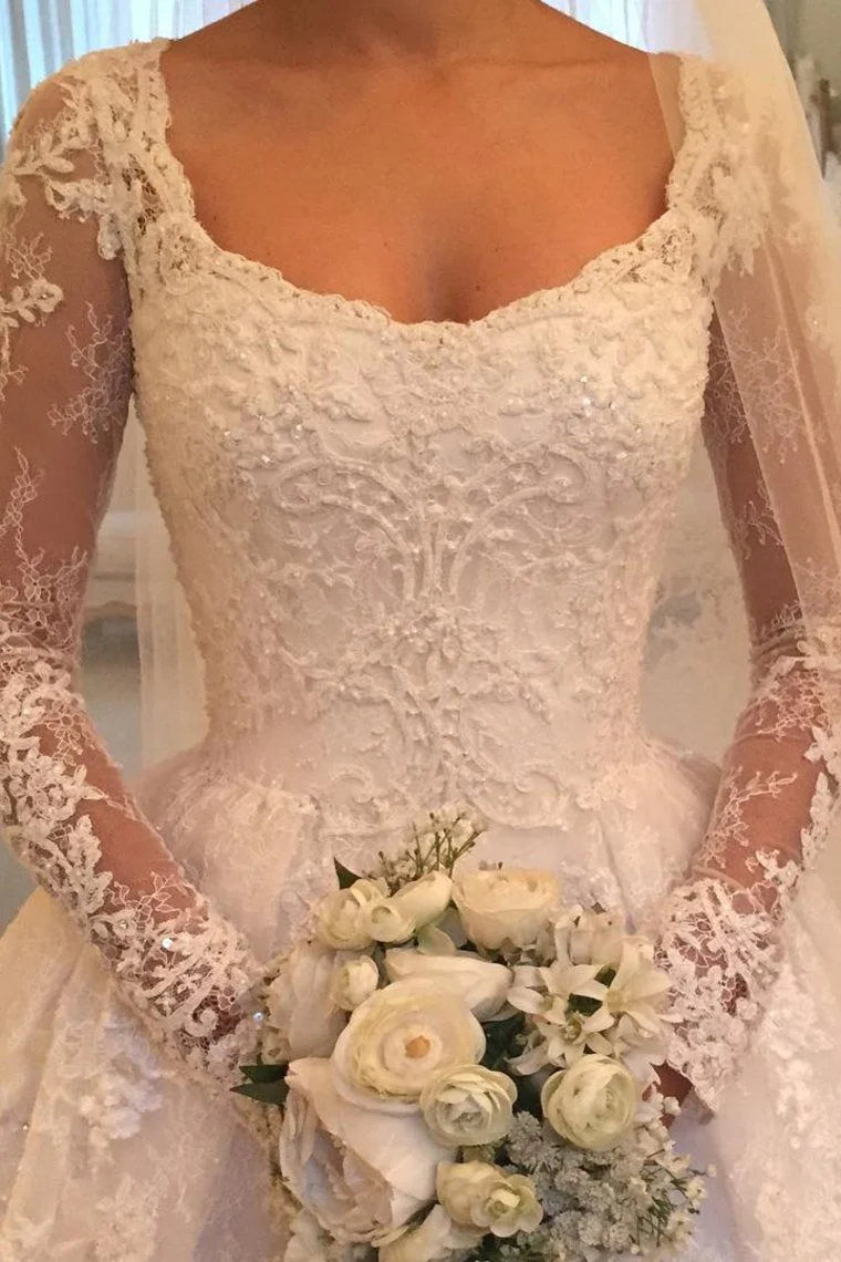long sleeves scoop off white lace a line elegant wedding dresses dmg93 long sleeves scoop off white lace a line elegant wedding dresses dmg93