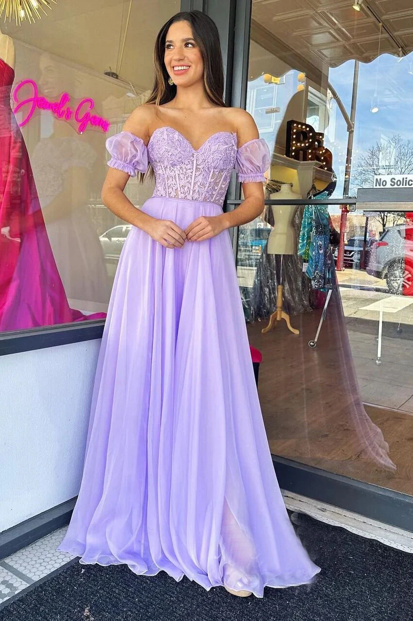 charming a line sweetheart lavender chiffon prom dresses with lace dmp287 charming a line sweetheart lavender chiffon prom dresses with lace dmp287
