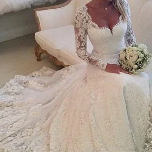 import placeholder for gorgeous ivory lace long sleeves bridal 160220190