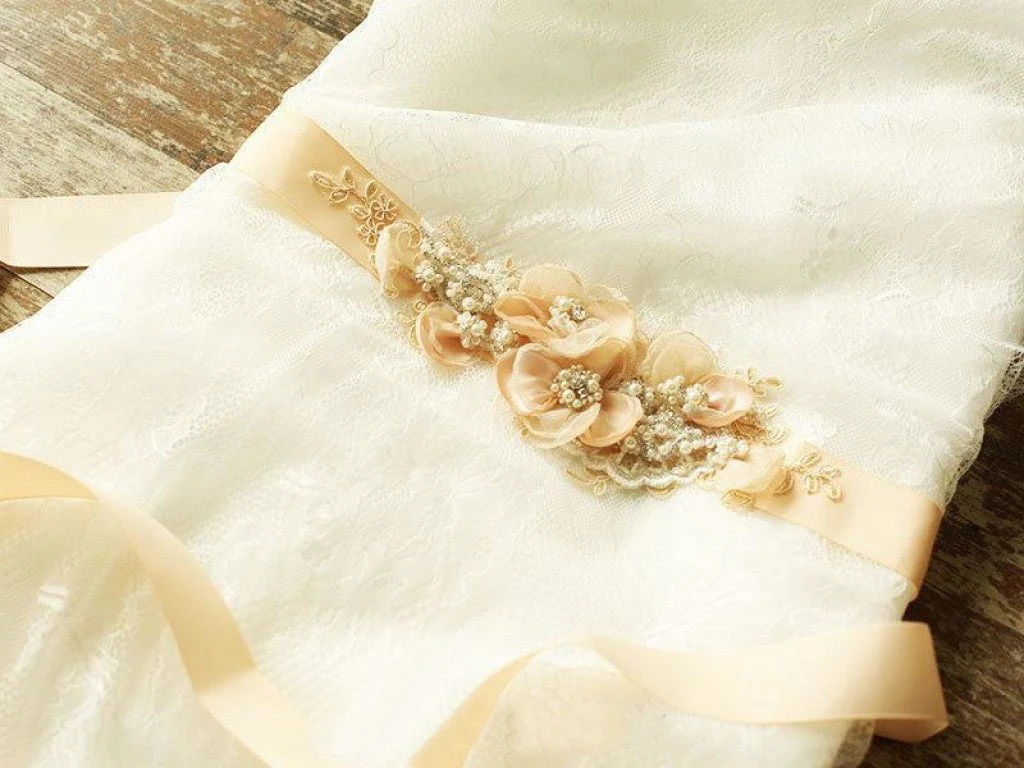 cute nude blush bridal sash floral lace rustic wedding belt bs16 cute nude blush bridal sash floral lace rustic wedding belt bs16