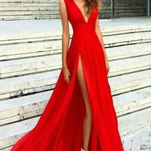 import placeholder for sexy v neck red split prom dresses simpl 160220437