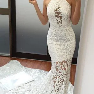 import placeholder for off white lace sexy halter prom dress me 160218959