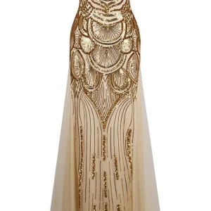 import placeholder for mermaid gold tulle sequins prom dress sw 160218805