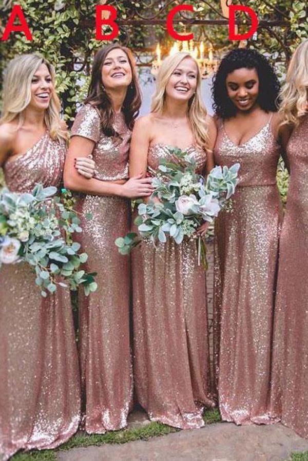 import placeholder for mismatched rose gold a line sequin long 160221190 import placeholder for mismatched rose gold a line sequin long 160221190
