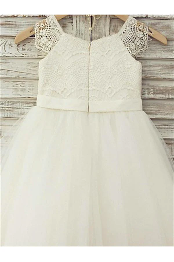 princess ivory a line scoop sleeveless floor length lace flower girl dresses dm714 princess ivory a line scoop sleeveless floor length lace flower girl dresses dm714