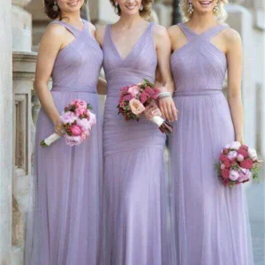 Wedding Party Dresses import placeholder for a line tulle long lavender elegant halte 160221173