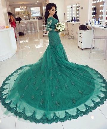 elegant long sleeves v neck green lace mermaid prom dresses beautiful dm667 elegant long sleeves v neck green lace mermaid prom dresses beautiful dm667