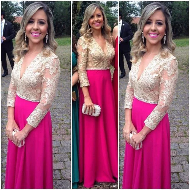 sexy beautiful a line chiffon lace long sleeves bridesmaid dresses dm117 sexy beautiful a line chiffon lace long sleeves bridesmaid dresses dm117