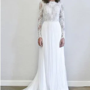 import placeholder for a line long sleeves chiffon long simple 160220373