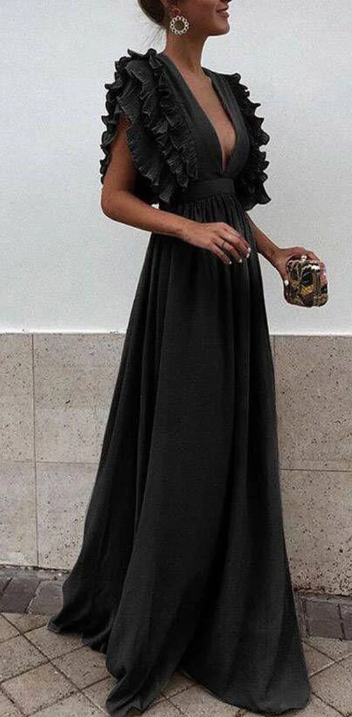 boho colorful v neck a line cheap bridesmaid dress, long modest dresses dmh12 boho colorful v neck a line cheap bridesmaid dress, long modest dresses dmh12