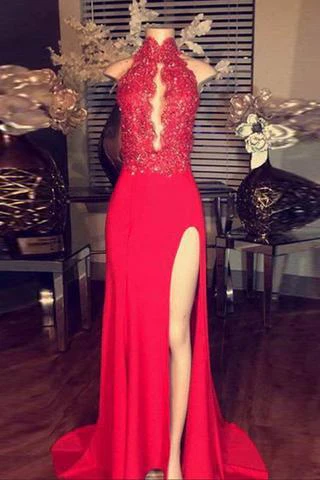 import placeholder for red lace high neck long slit prom dress 160218973 import placeholder for red lace high neck long slit prom dress 160218973