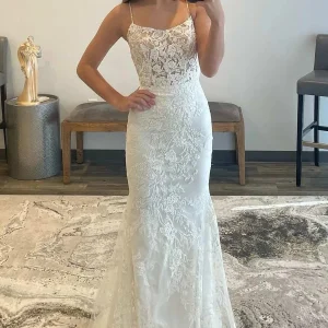 Evening Dresses import placeholder for elegant off white floral lace scoop neck 160218808