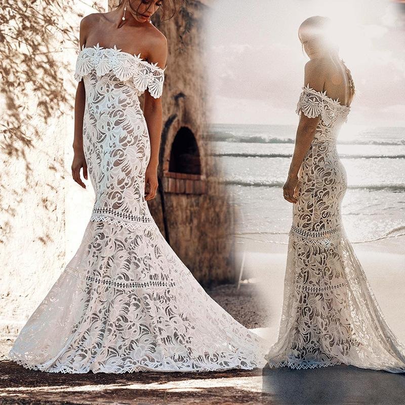 off the shoulder lace mermaid wedding dress, cheap bridal dress dmp72 off the shoulder lace mermaid wedding dress, cheap bridal dress dmp72