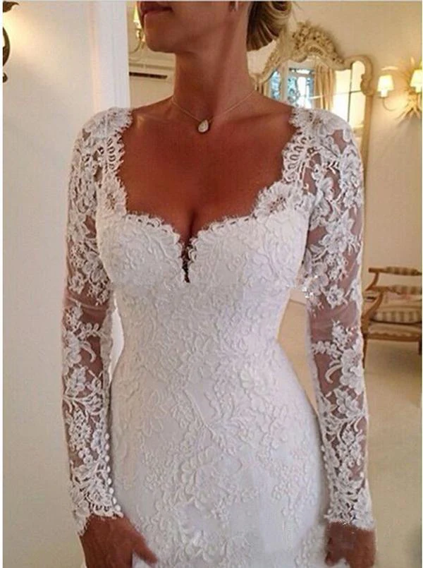 gorgeous ivory lace long sleeves bridal dresses wedding dresses dmp82 gorgeous ivory lace long sleeves bridal dresses wedding dresses dmp82