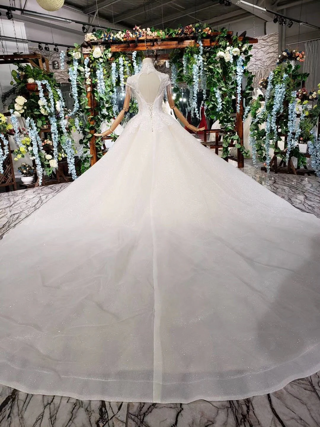 off white high neck ball gown wedding dresses, open back beaded wedding gown dmj96 off white high neck ball gown wedding dresses, open back beaded wedding gown dmj96