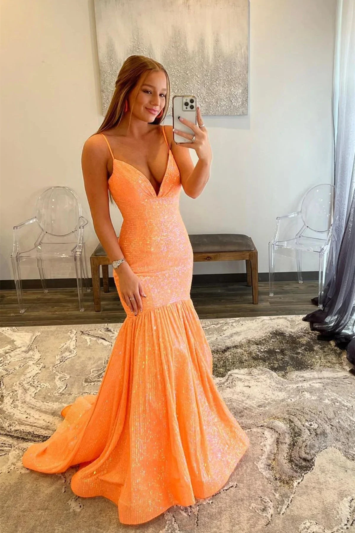 shiny sequins v neck mermaid long prom dresses, formal graduation evening dresses dm1911 shiny sequins v neck mermaid long prom dresses, formal graduation evening dresses dm1911