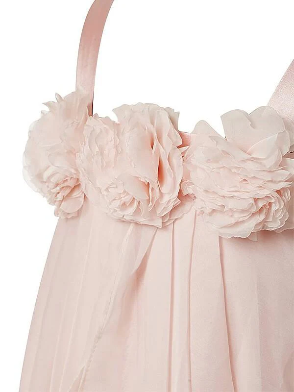 princess pink a line chiffon sleeveless floor length flower girl dress dm705 princess pink a line chiffon sleeveless floor length flower girl dress dm705