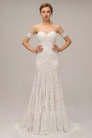 charming ivory lace mermaid beach wedding dresses sweetheart boho bridal dresses dmn95 charming ivory lace mermaid beach wedding dresses sweetheart boho bridal dresses dmn95