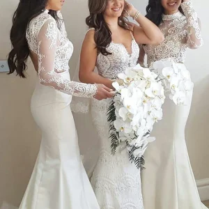 import placeholder for elegant mermaid high neck ivory long sle 160221069